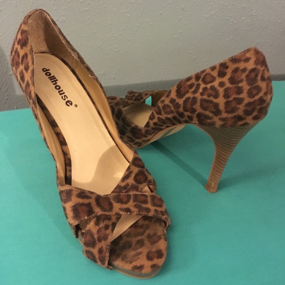 Doll House Leopard Heels